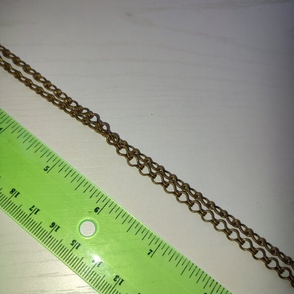 Purple Core Academia Pendant on Chain Antiquated Gold Boho Vintage Violet Charm - Picture 8 of 11